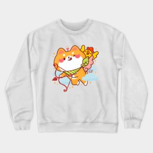 Cute Cupid Shiba Inu Crewneck Sweatshirt